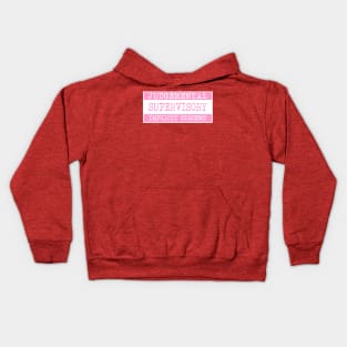 Pink Warning Kids Hoodie